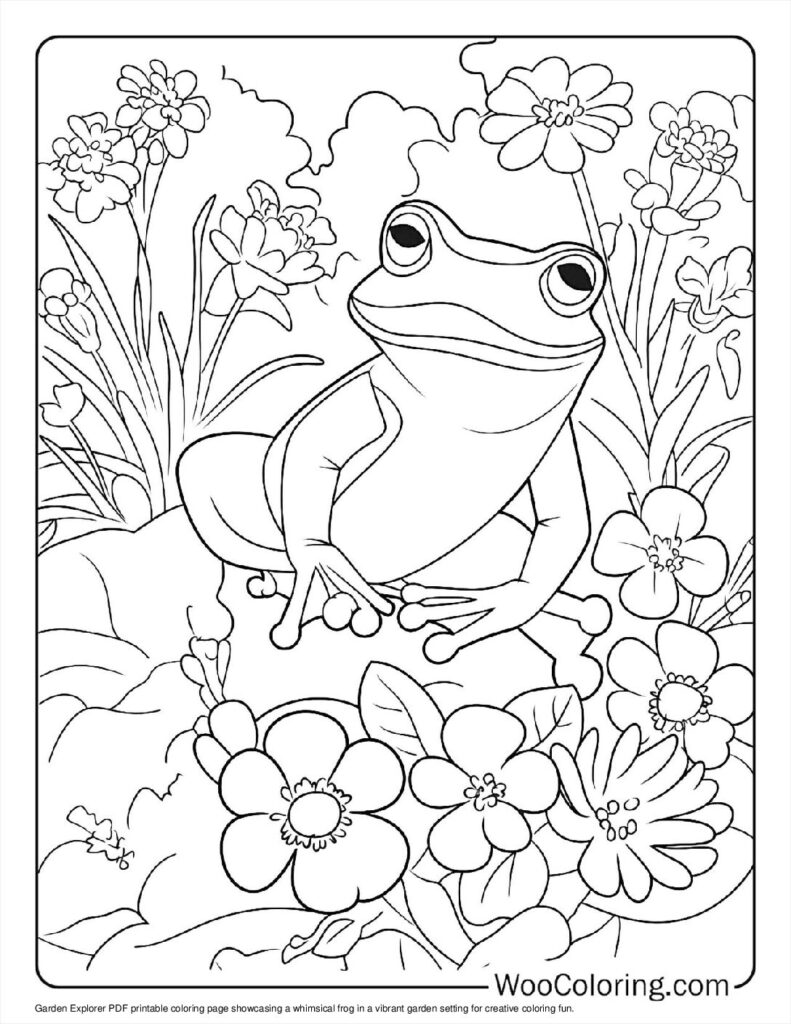 100  Frog coloring pages  Free PDF To Print  - 27