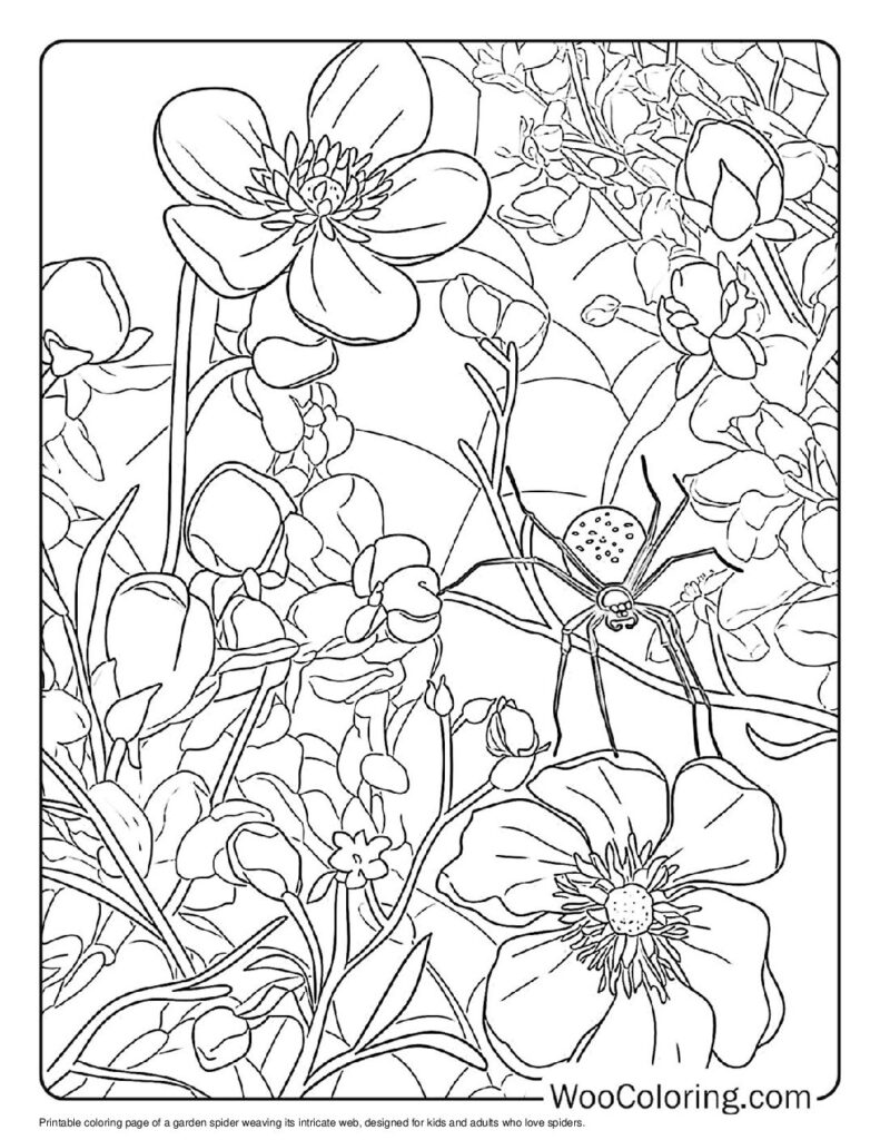 100  Spider coloring pages  Free PDF To Print  - 97