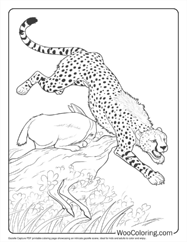 100  Cheetah coloring pages  Free PDF To Print  - 74
