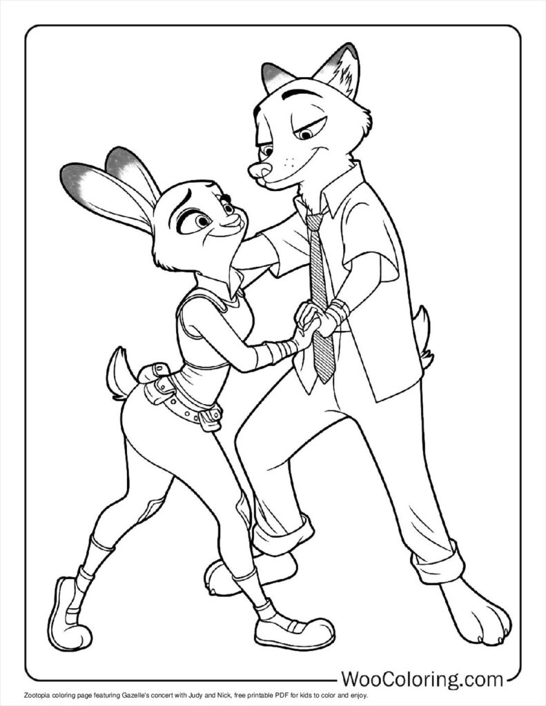 100  Zootopia coloring pages  Free PDF To Print  - 9