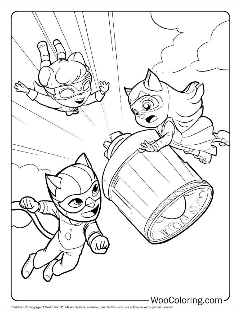 100  PJ Masks coloring pages  Free PDF To Print  - 91