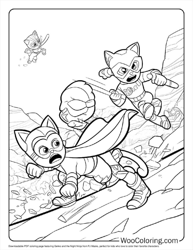 100  PJ Masks coloring pages  Free PDF To Print  - 50