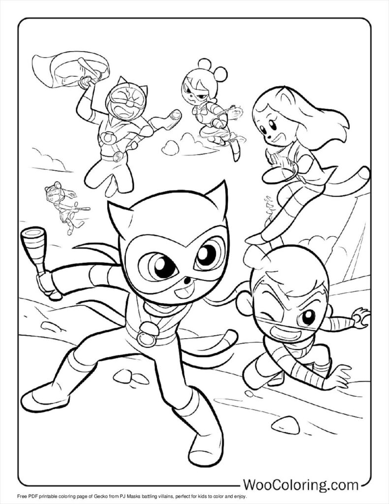 100  PJ Masks coloring pages  Free PDF To Print  - 48