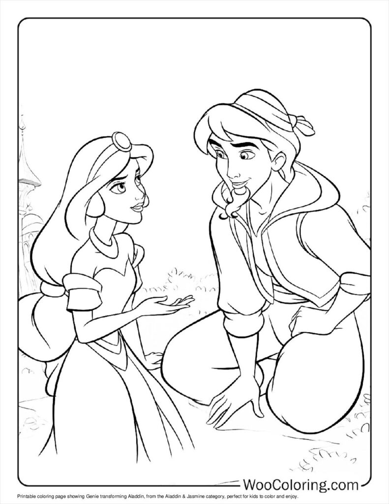 Genie Transforms Aladdin