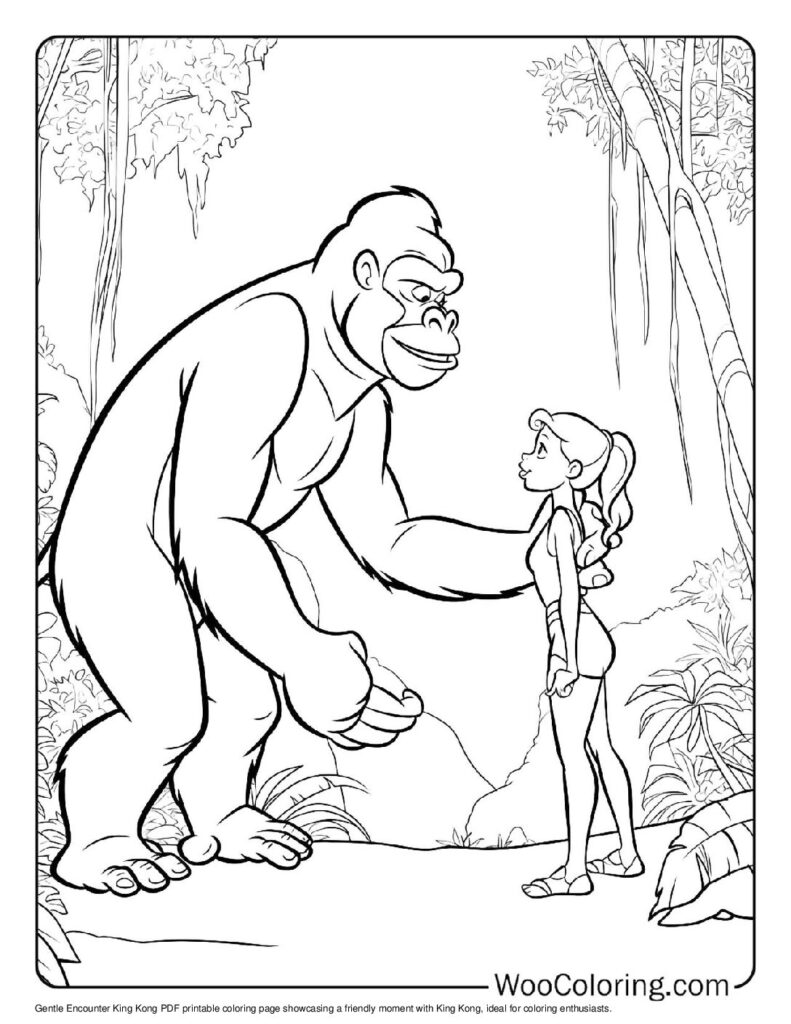 100  King Kong coloring pages  Free PDF To Print  - 12
