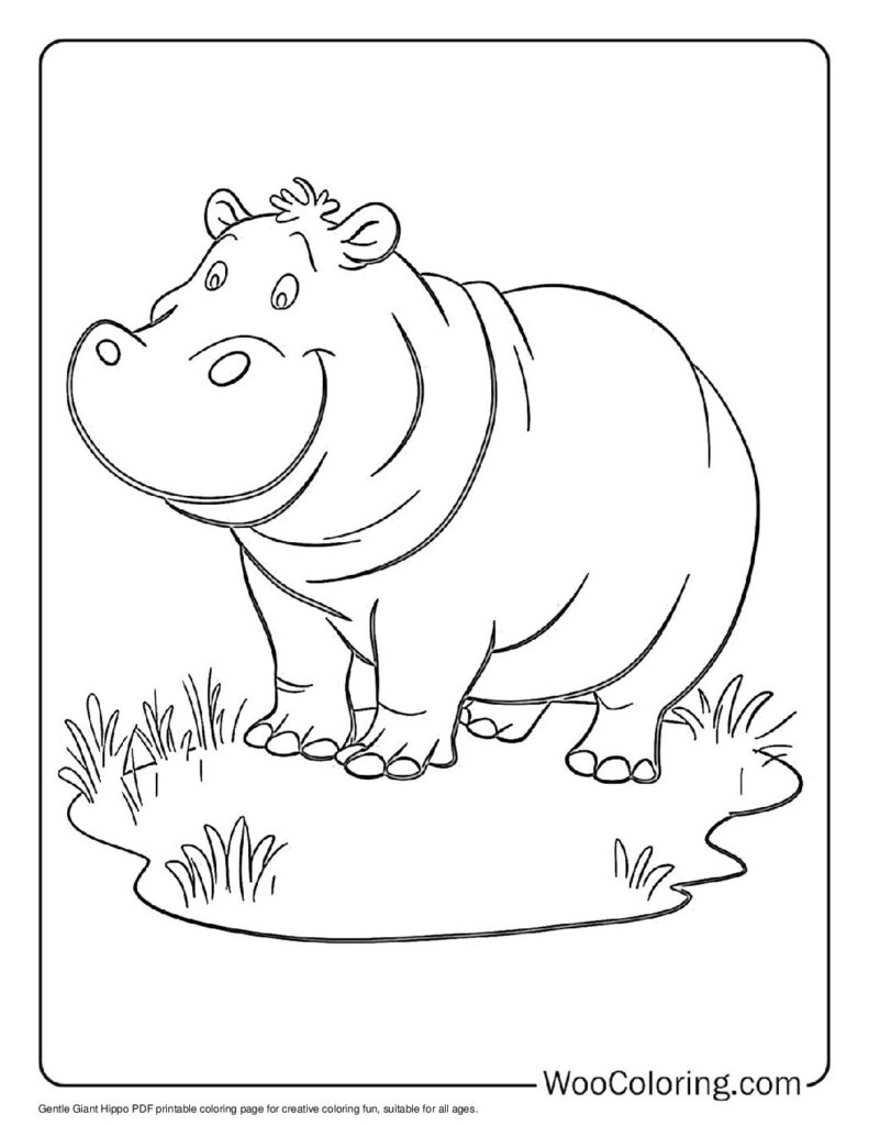 100  Hippo coloring pages  Free PDF To Print  - 31