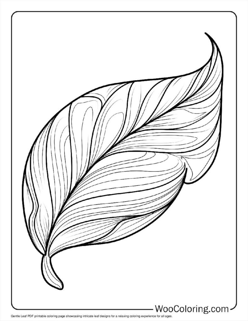 100  Leaf coloring pages  Free PDF To Print  - 24