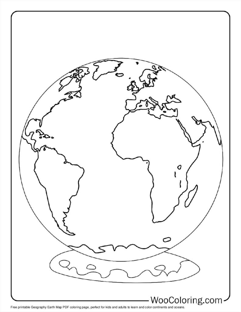 100  Earth coloring pages  Free PDF To Print  - 93