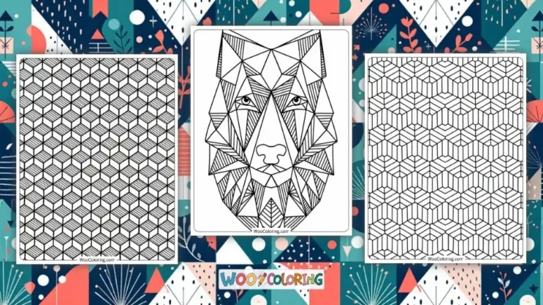 100  Geometric coloring pages  Free PDF To Print  - 68