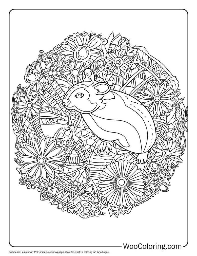 100  Hamster coloring pages  Free PDF To Print  - 2