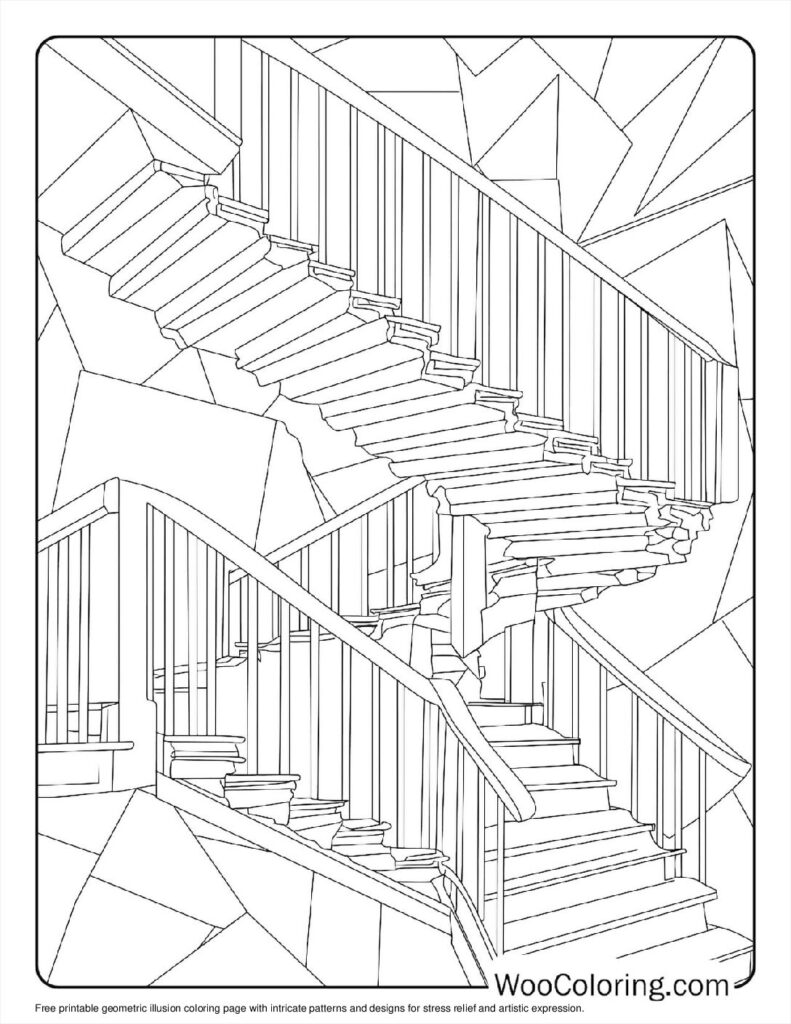 100  Geometric coloring pages  Free PDF To Print  - 39