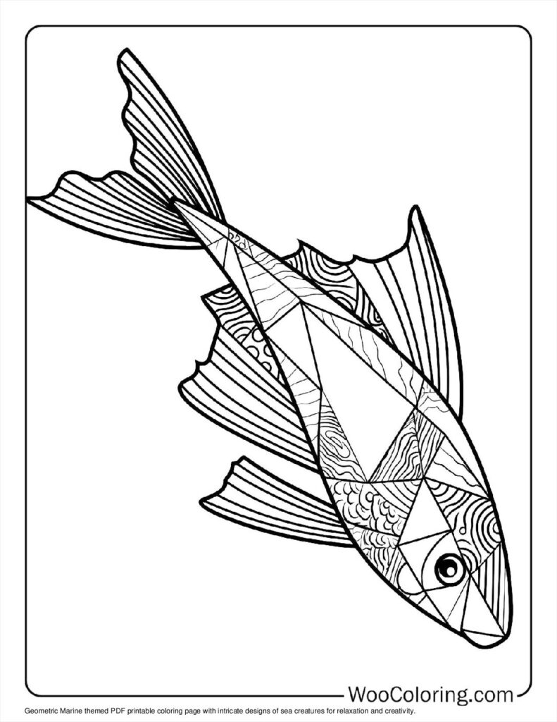 100  Geometric coloring pages  Free PDF To Print  - 83