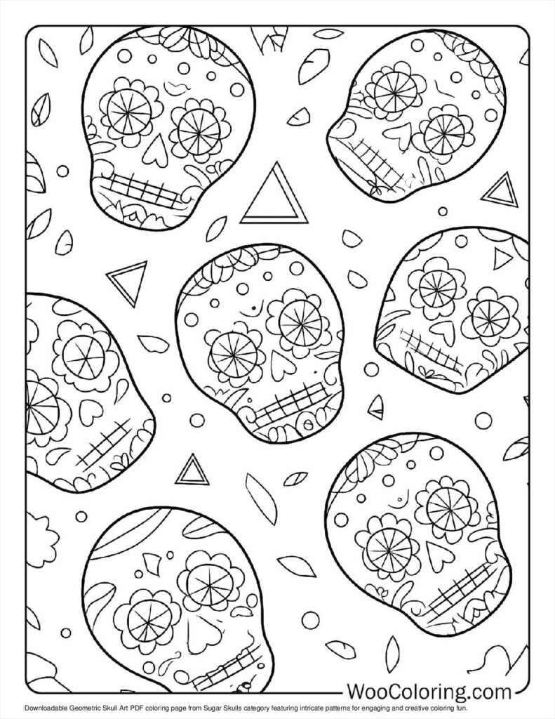 100  Sugar Skulls coloring pages  Free PDF To Print  - 92