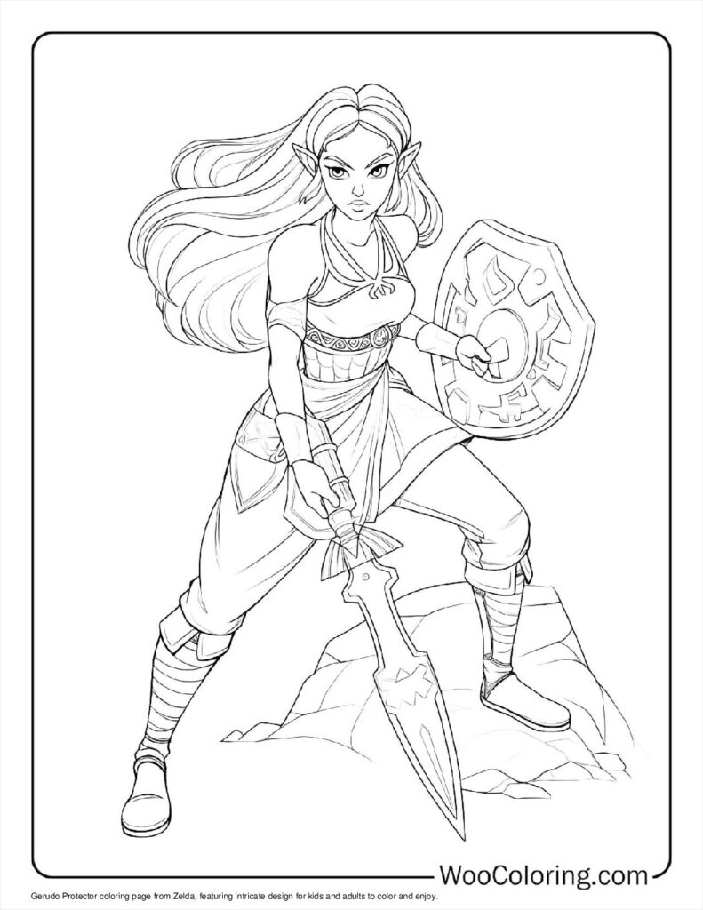 100  Zelda coloring pages  Free PDF To Print  - 69