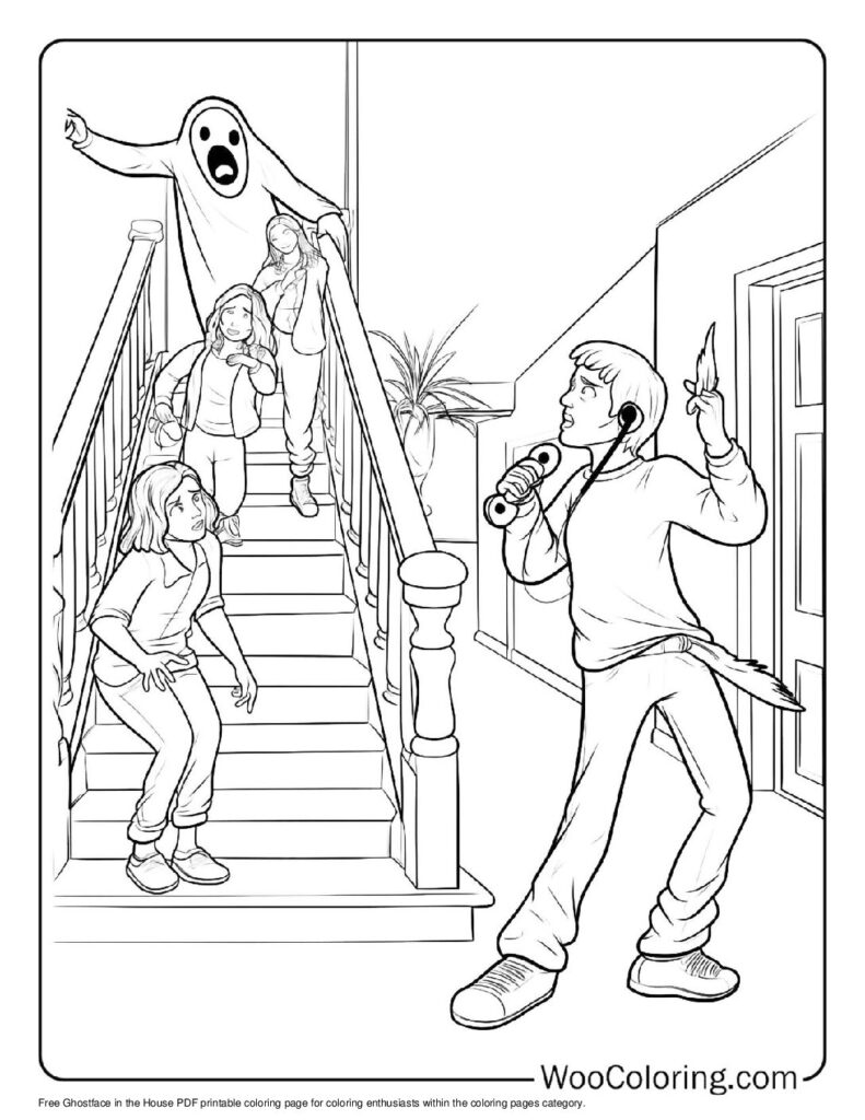 100 Horror coloring pages Free PDF To Print - 93