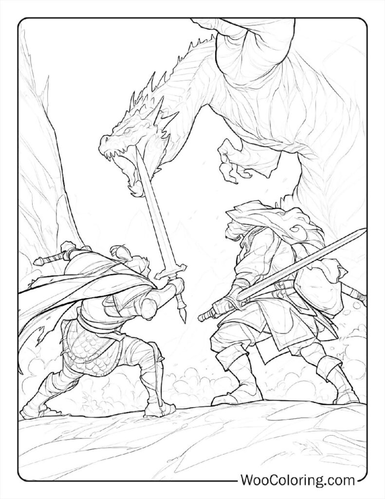 100 Dungeons Dragons coloring pages Free PDF To Print - 22