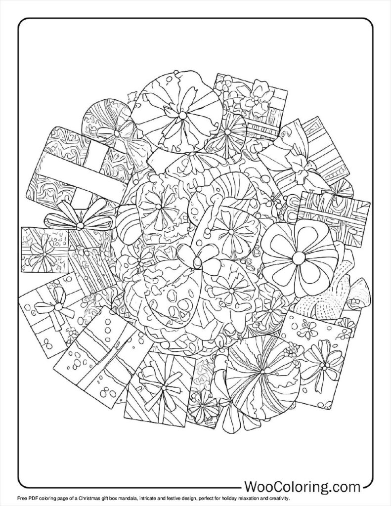 100 Christmas Mandala coloring pages Free PDF To Print - 20