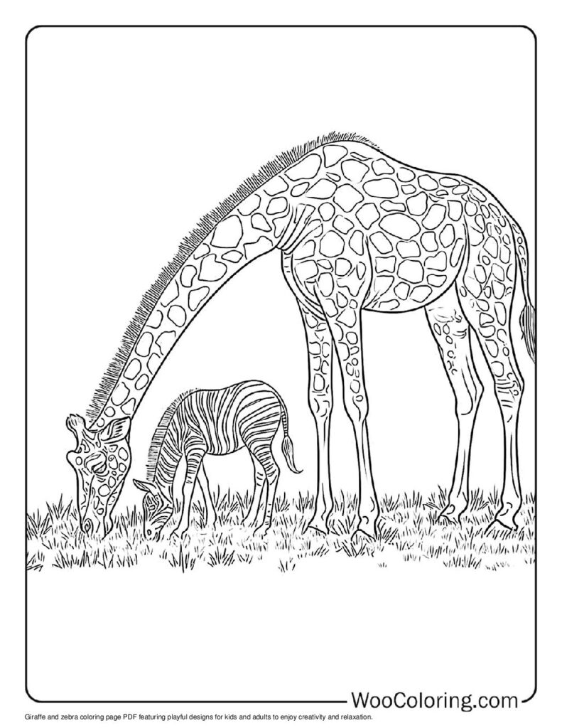 100  Giraffe coloring pages  Free PDF To Print  - 64