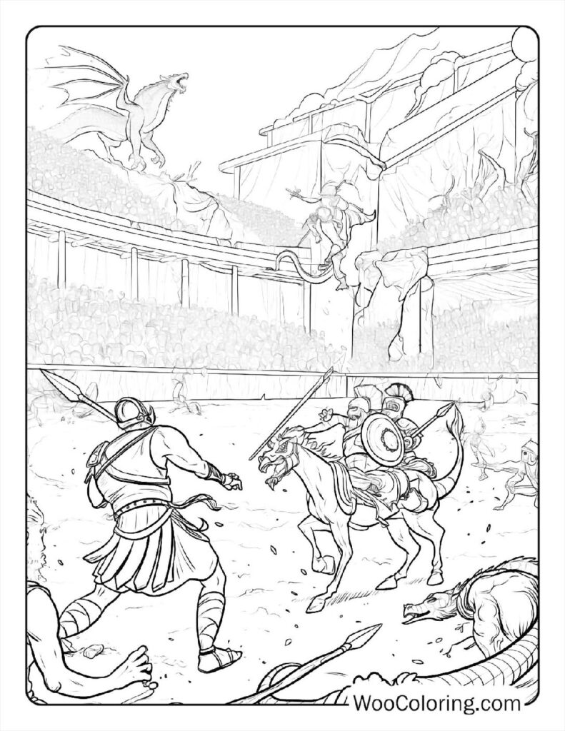 100 Dungeons Dragons coloring pages Free PDF To Print - 63