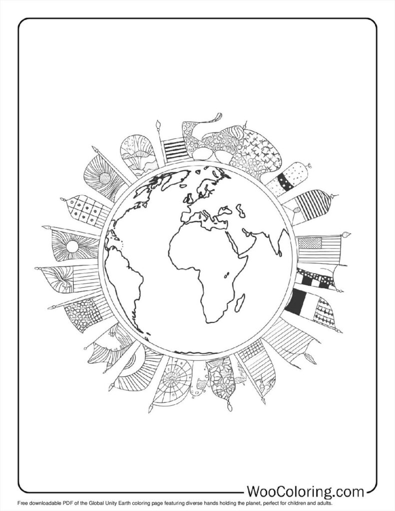 100  Earth coloring pages  Free PDF To Print  - 70
