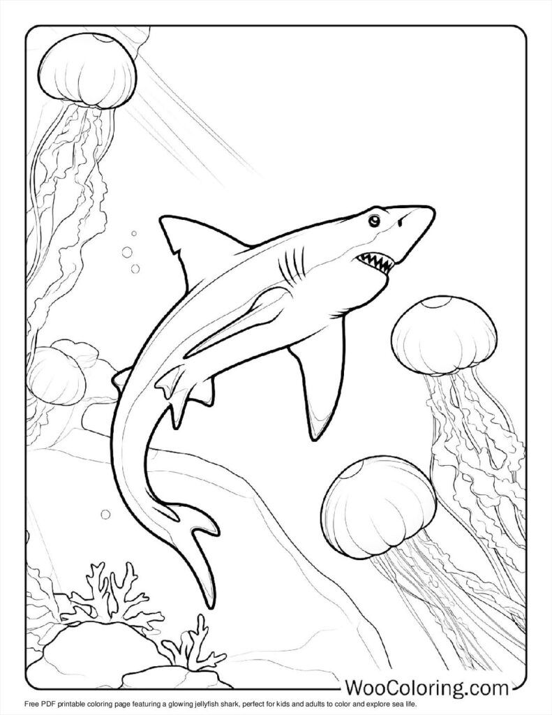 100  Hammerhead Shark coloring pages  Free PDF To Print  - 32