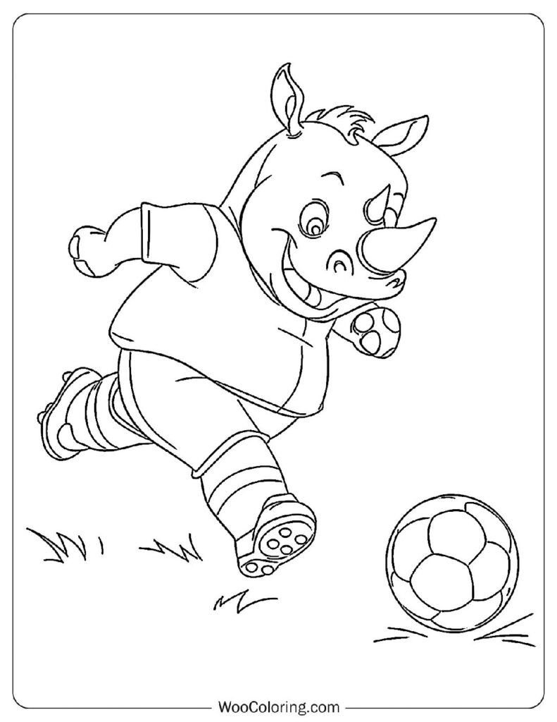 100  Rhino coloring pages  Free PDF To Print  - 38