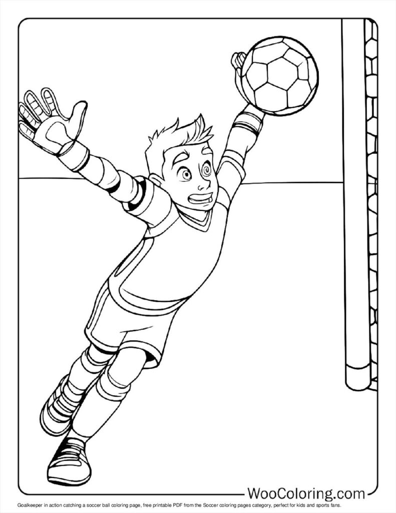 100  Soccer coloring pages  Free PDF To Print  - 43