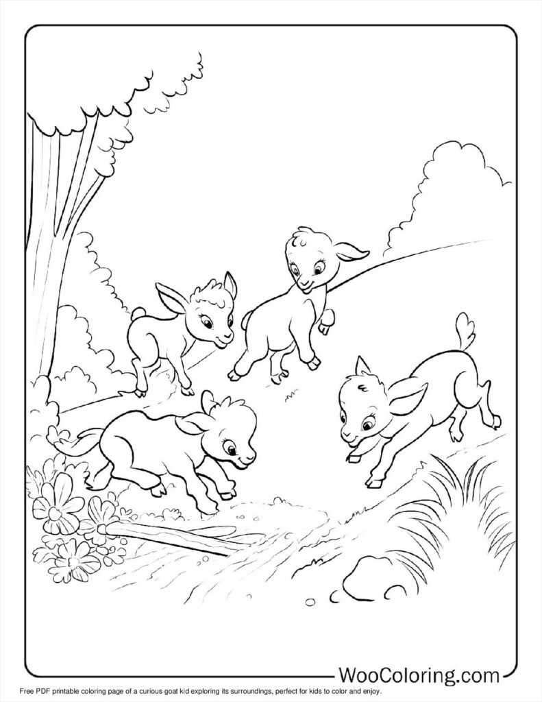 100  Goat coloring pages  Free PDF To Print  - 97