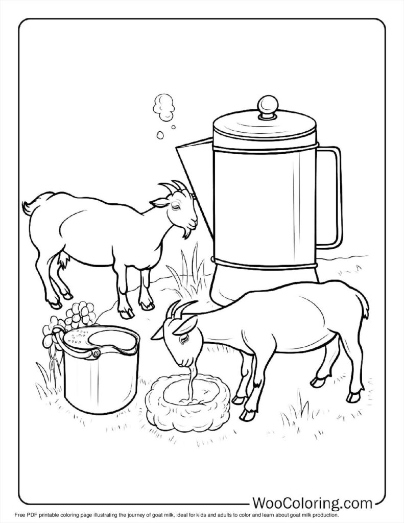 100  Goat coloring pages  Free PDF To Print  - 80