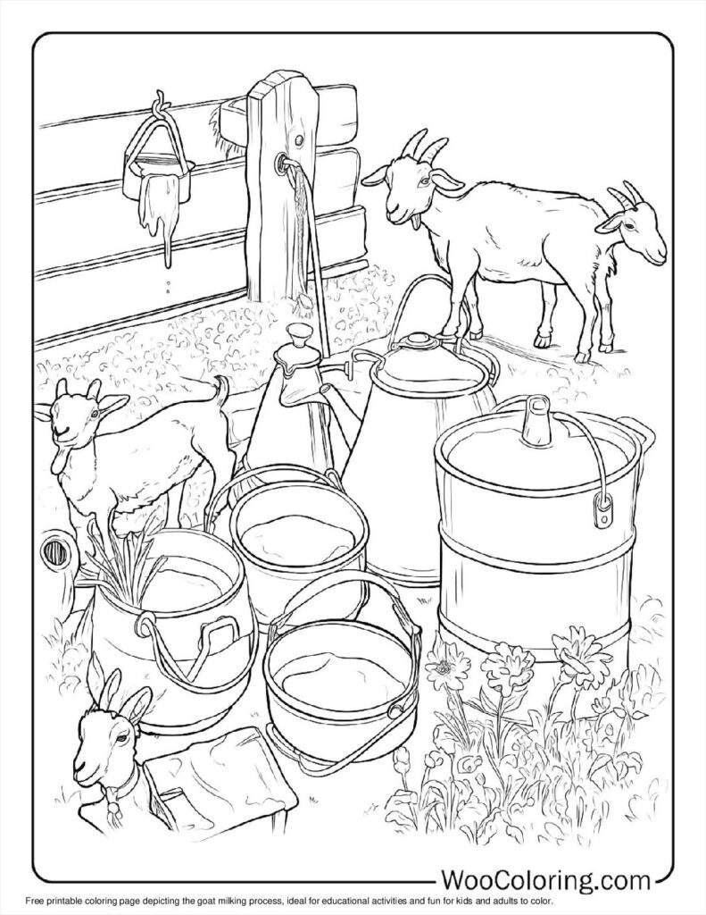100  Goat coloring pages  Free PDF To Print  - 16