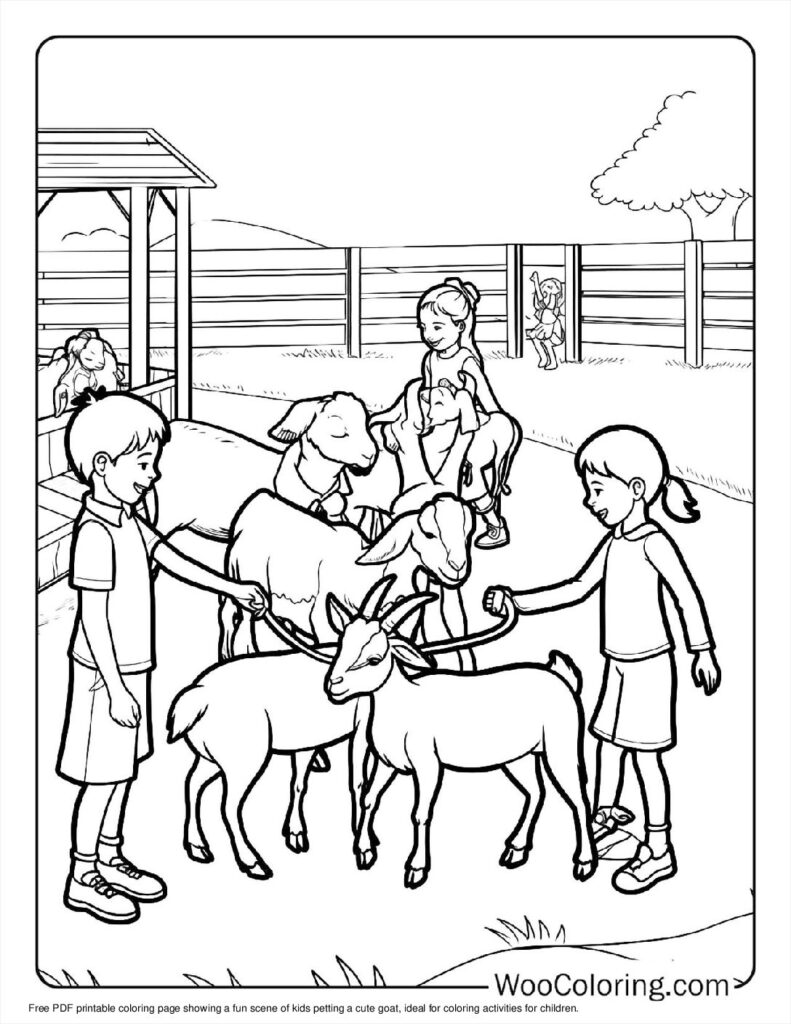 100  Goat coloring pages  Free PDF To Print  - 12