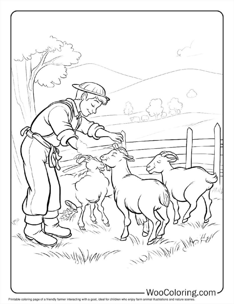 100  Goat coloring pages  Free PDF To Print  - 52