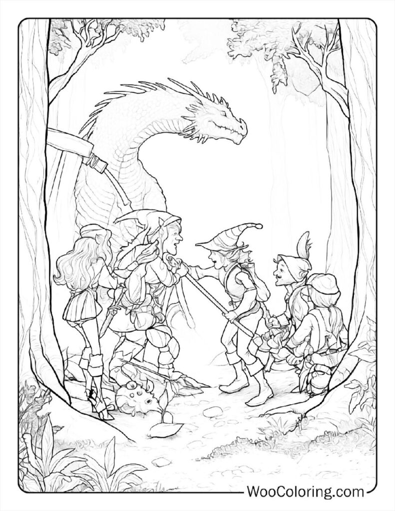 100 Dungeons Dragons coloring pages Free PDF To Print - 35