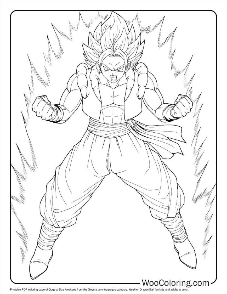 100  Gogeta coloring pages  Free PDF To Print  - 11