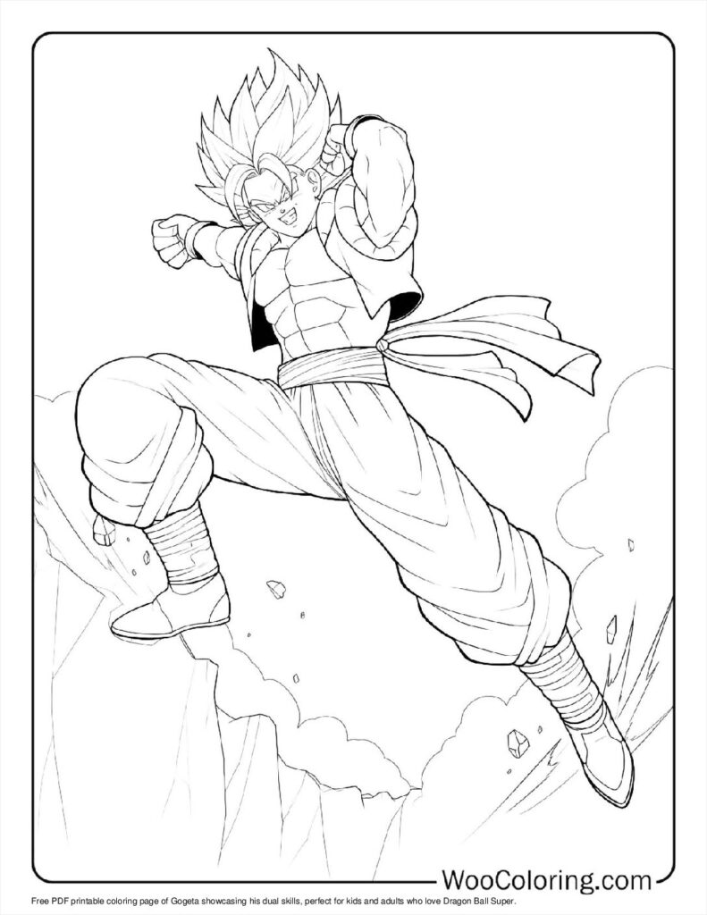 100  Gogeta coloring pages  Free PDF To Print  - 37
