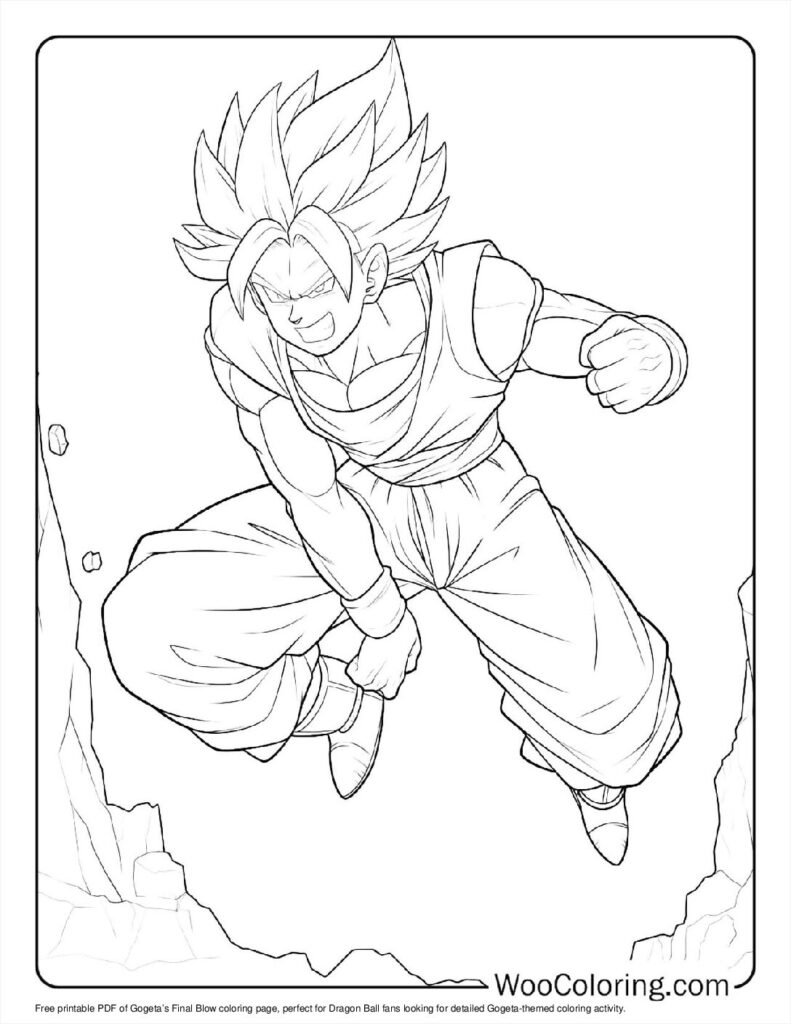 100  Gogeta coloring pages  Free PDF To Print  - 64