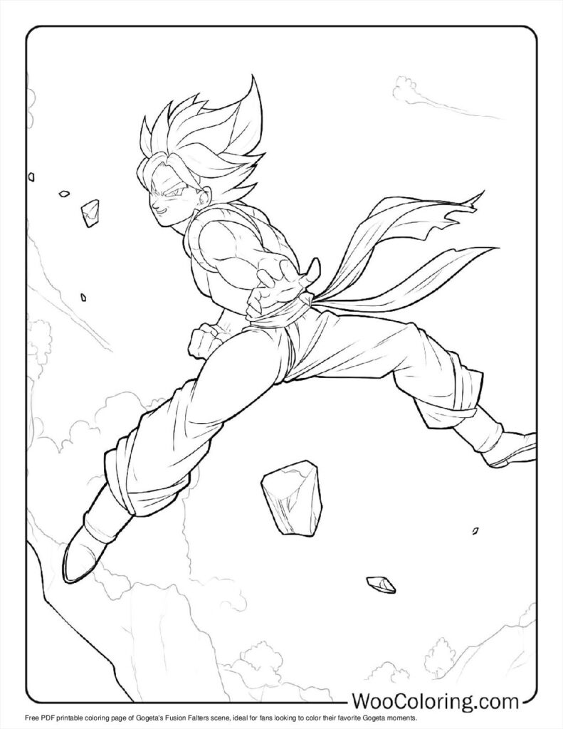100  Gogeta coloring pages  Free PDF To Print  - 65