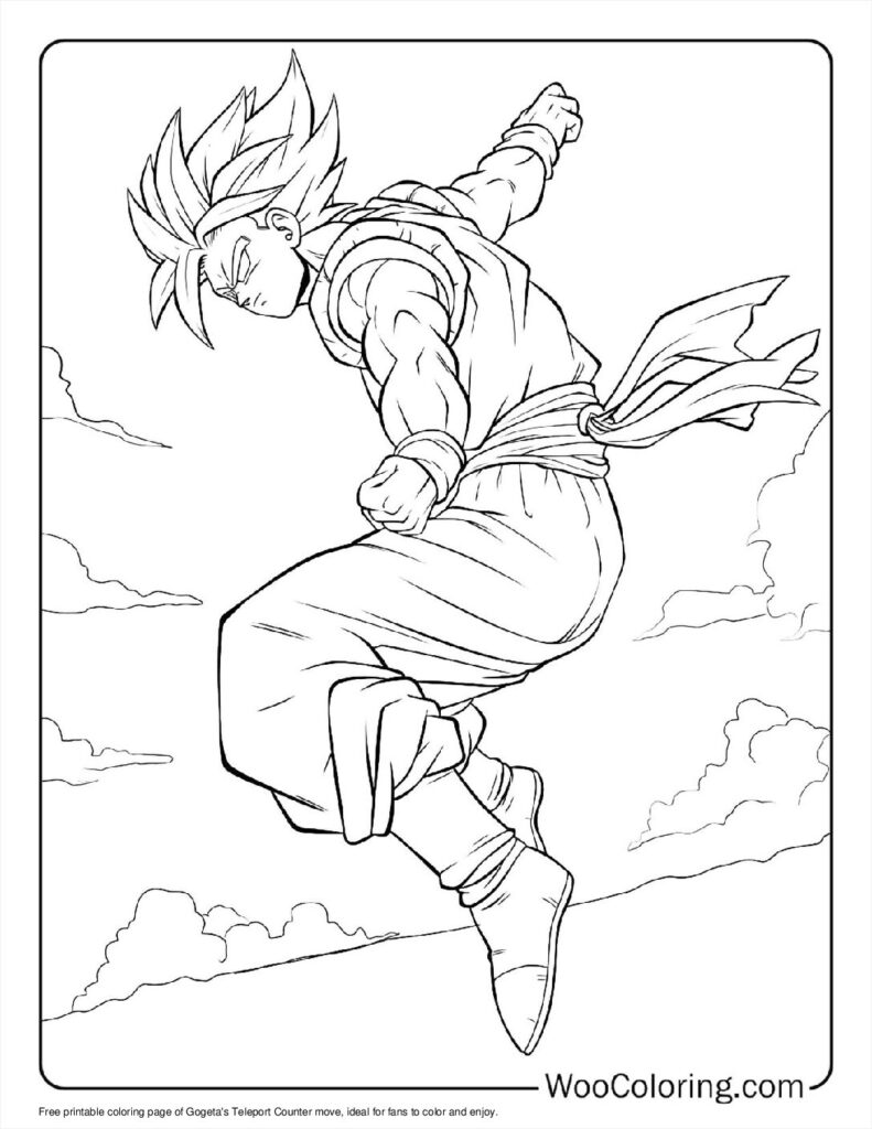 100  Gogeta coloring pages  Free PDF To Print  - 73