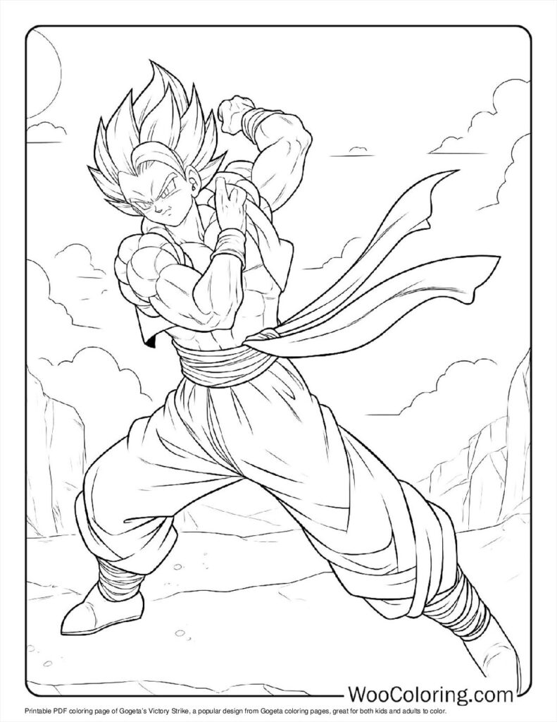 100  Gogeta coloring pages  Free PDF To Print  - 2