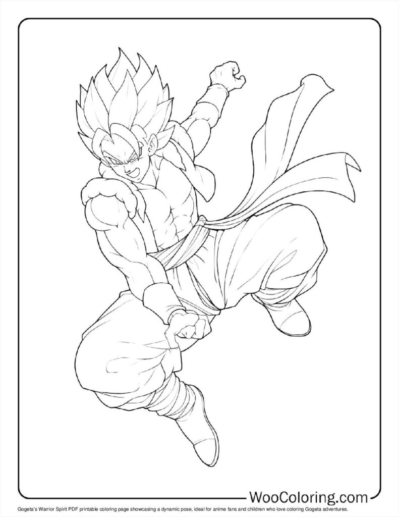 100  Gogeta coloring pages  Free PDF To Print  - 4