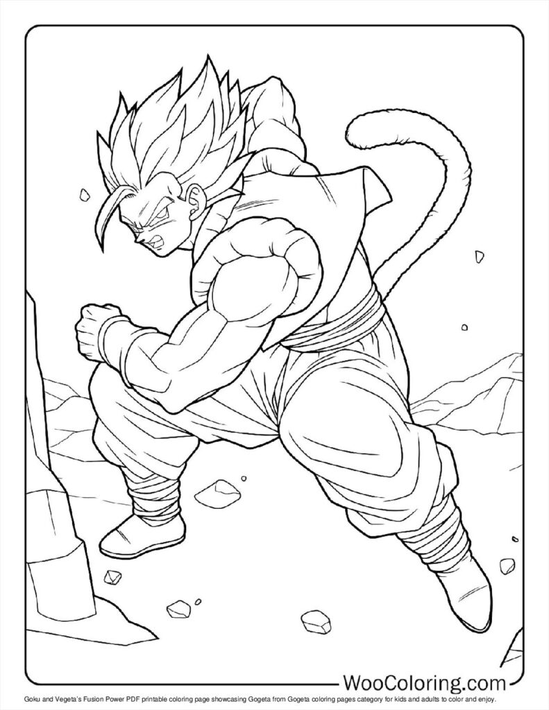 100  Gogeta coloring pages  Free PDF To Print  - 81