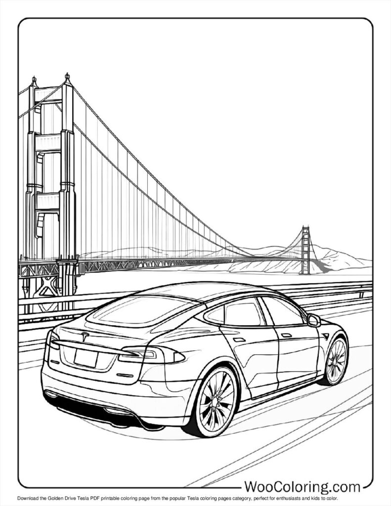 Golden Drive Tesla