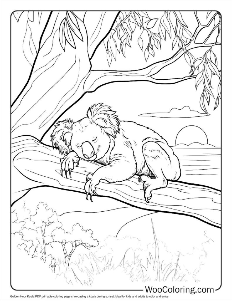 100  Koala coloring pages  Free PDF To Print  - 10