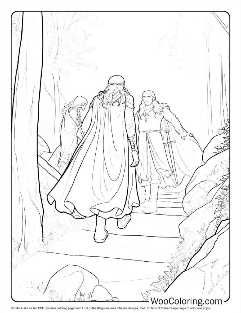 100  Lord Of The Rings coloring pages  Free PDF To Print  - 17