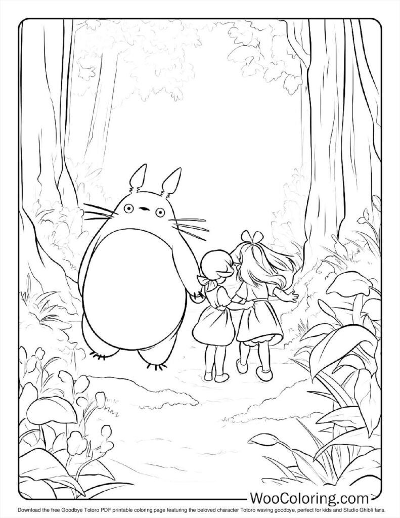 100  Totoro coloring pages  Free PDF To Print  - 50