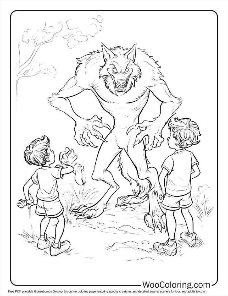 100  Werewolf coloring pages  Free PDF To Print  - 47