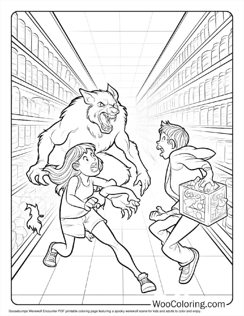 100  Werewolf coloring pages  Free PDF To Print  - 49