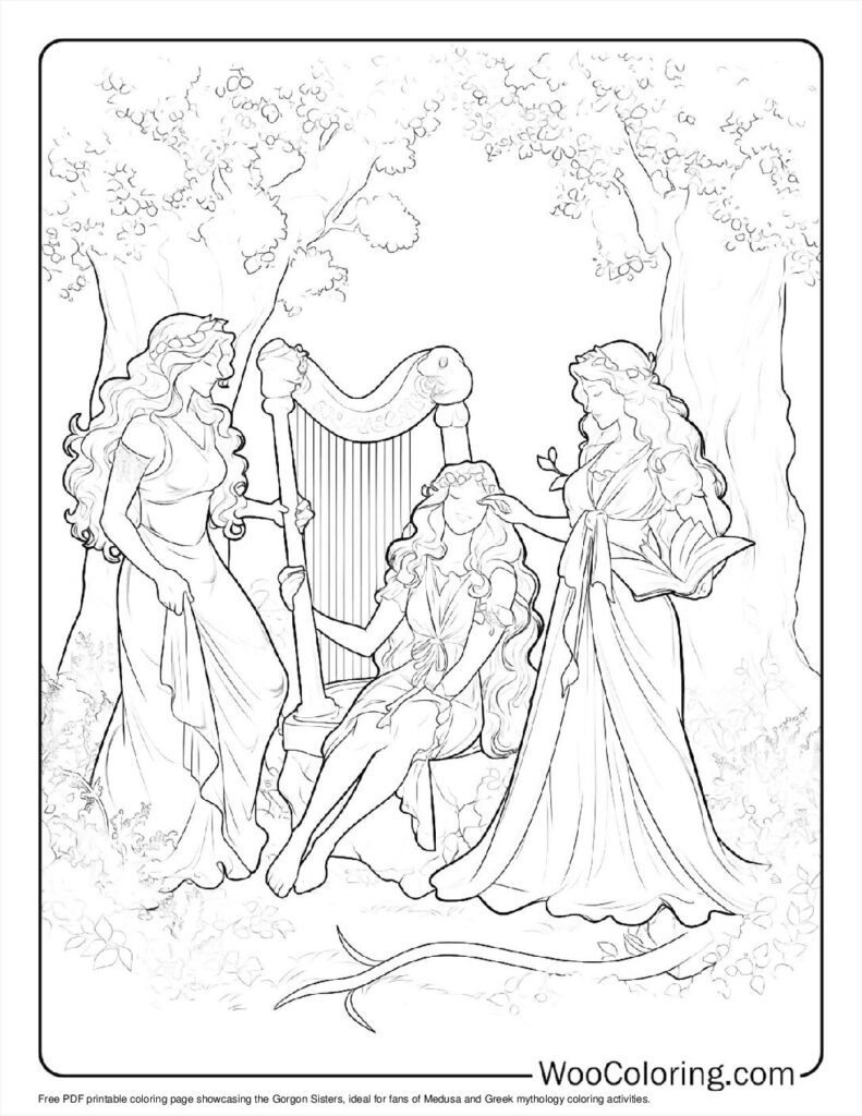 100  Medusa coloring pages  Free PDF To Print  - 12