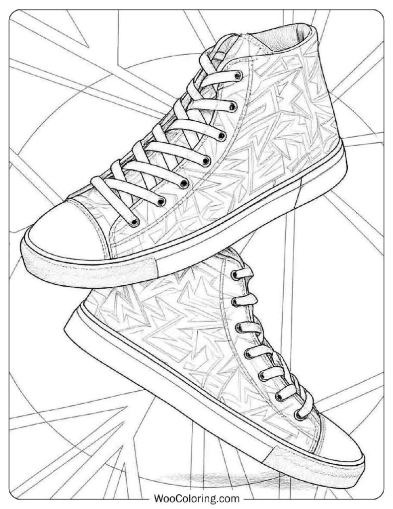 36 Shoe Coloring Pages  Free PDF To Print  - 54