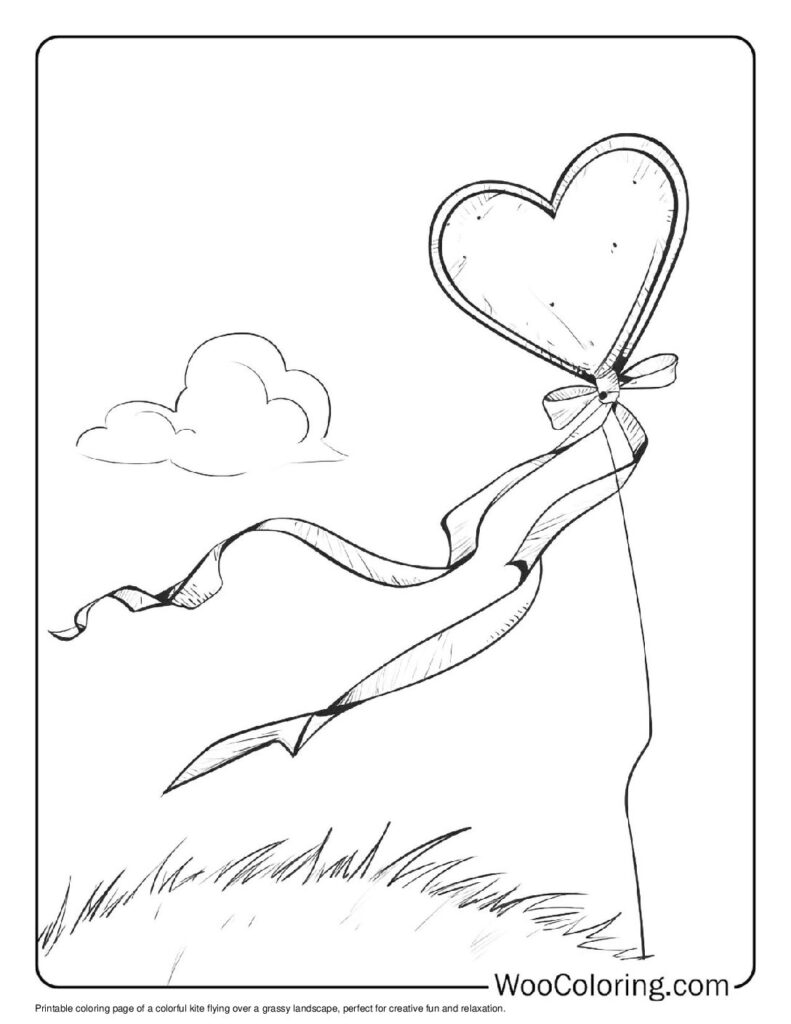 100  Kite coloring pages  Free PDF To Print  - 87